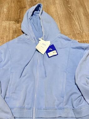 Target Joylab Xs Light Blue Cropped Zip Hoodie
